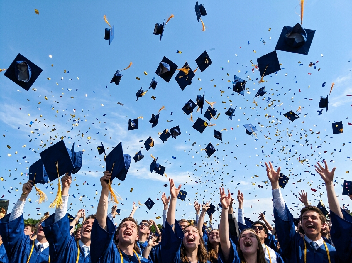 Graduation Cap Toss